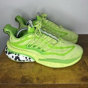 Adidas AlphaBoost V1 Men's Size 9.5 Running Shoes Neon Green Athletic Sneakers
